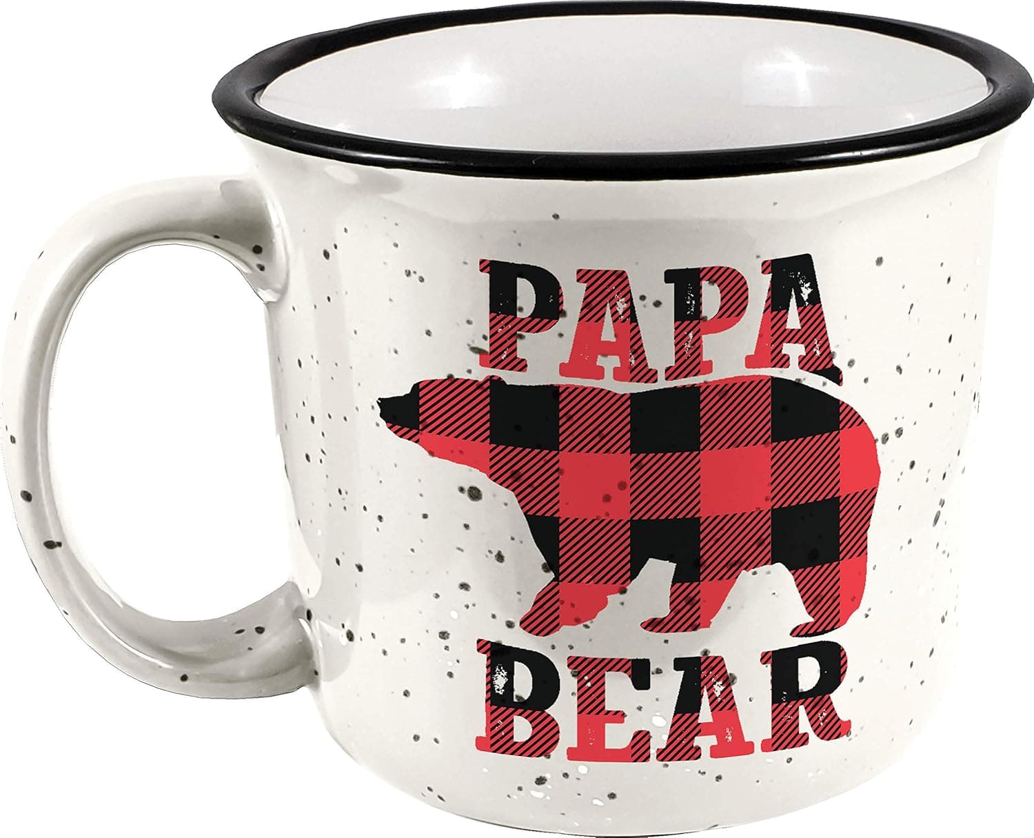 Spoontiques - Papa Bear Camper Mug - Cute Ceramic Campfire Mug - Great for Outdoor Lovers, Backpackers, Adventurers - Friends & Family Gifts