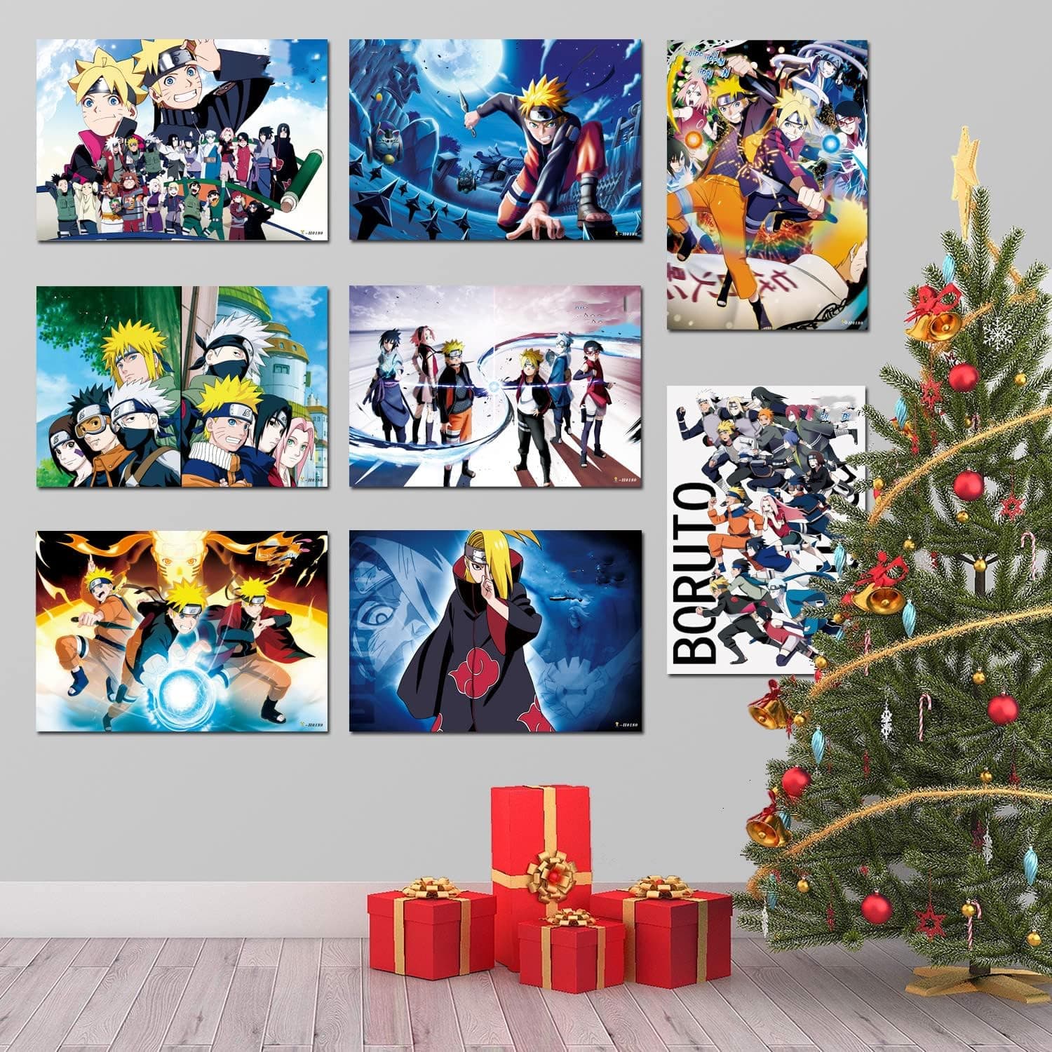 Anime Posters - Anime Manga Wall Posters Art Prints for Home Wall Decor,Set of 8pcs,11.5x16.5inch