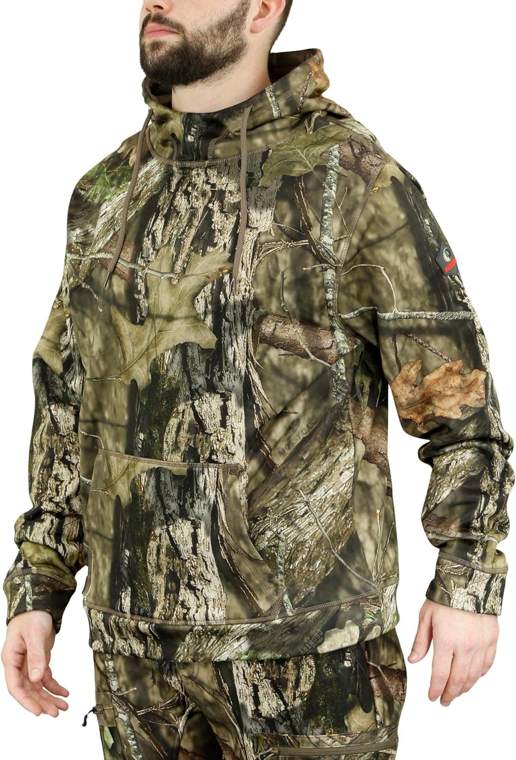 Mossy Oak Men's Standard Camo Hunting Hoodie Performance Fleece