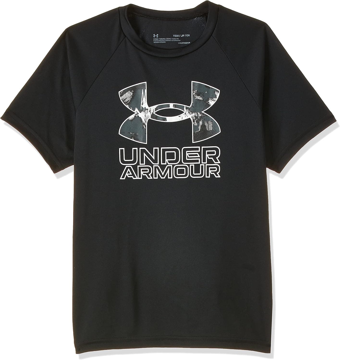 Under Armour Boys' Tech Hybrid Printed Fill Short-Sleeve T-Shirt