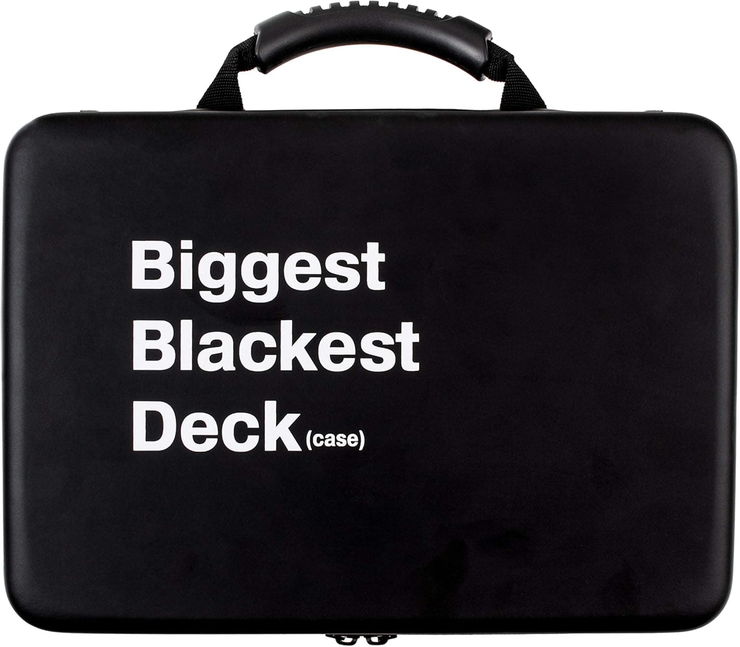 Extra Large Portable Hard Game Card Case for 2200+ Cards. Perfect for Cards Against Humanity + Expansions. Includes Moveable Dividers & Shoulder Strap.