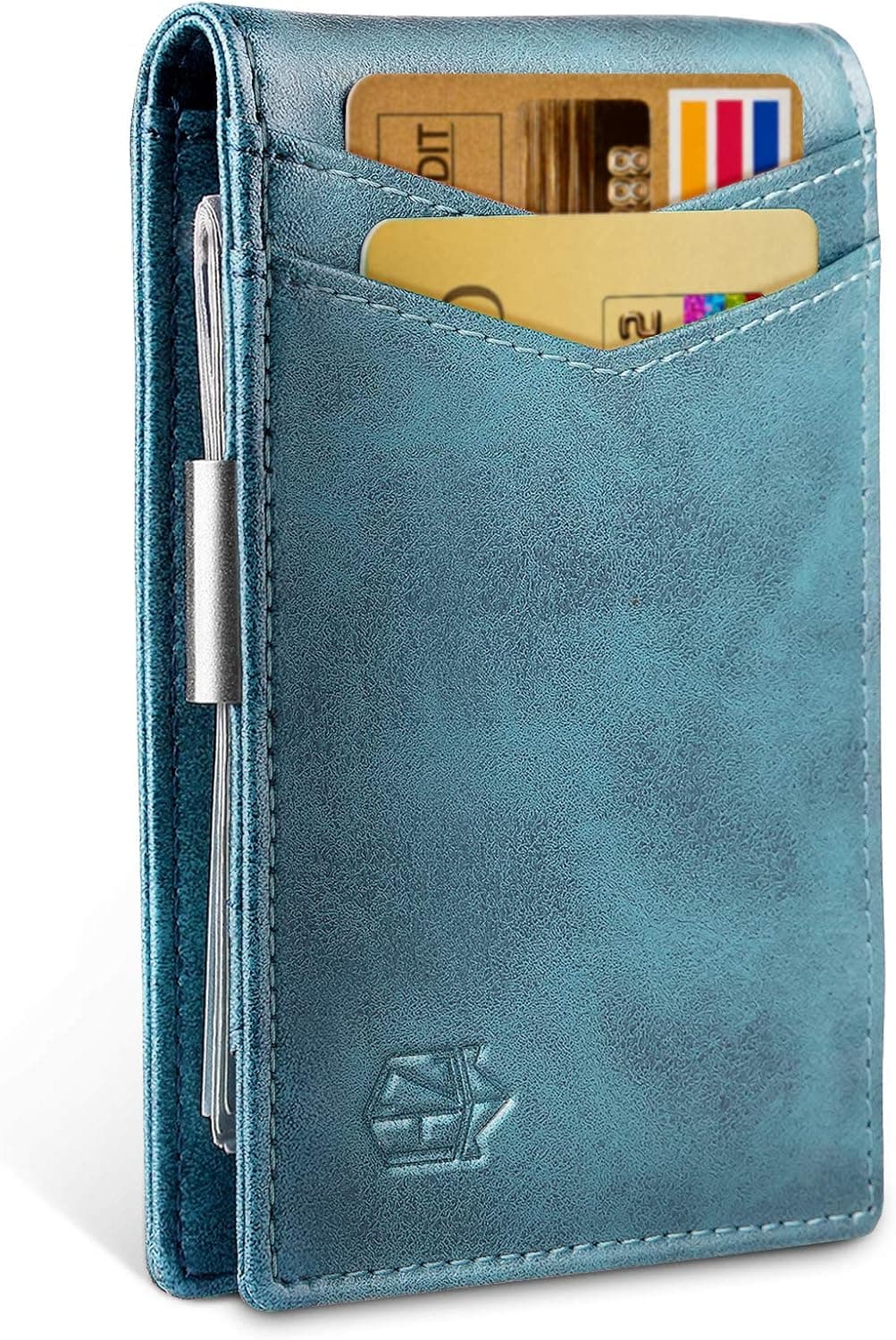 Zitahli Money Clip Slim Wallet-Minimalist Bifold Front Pocket Wallet for Men,Card Holder Effective RFID Blocking