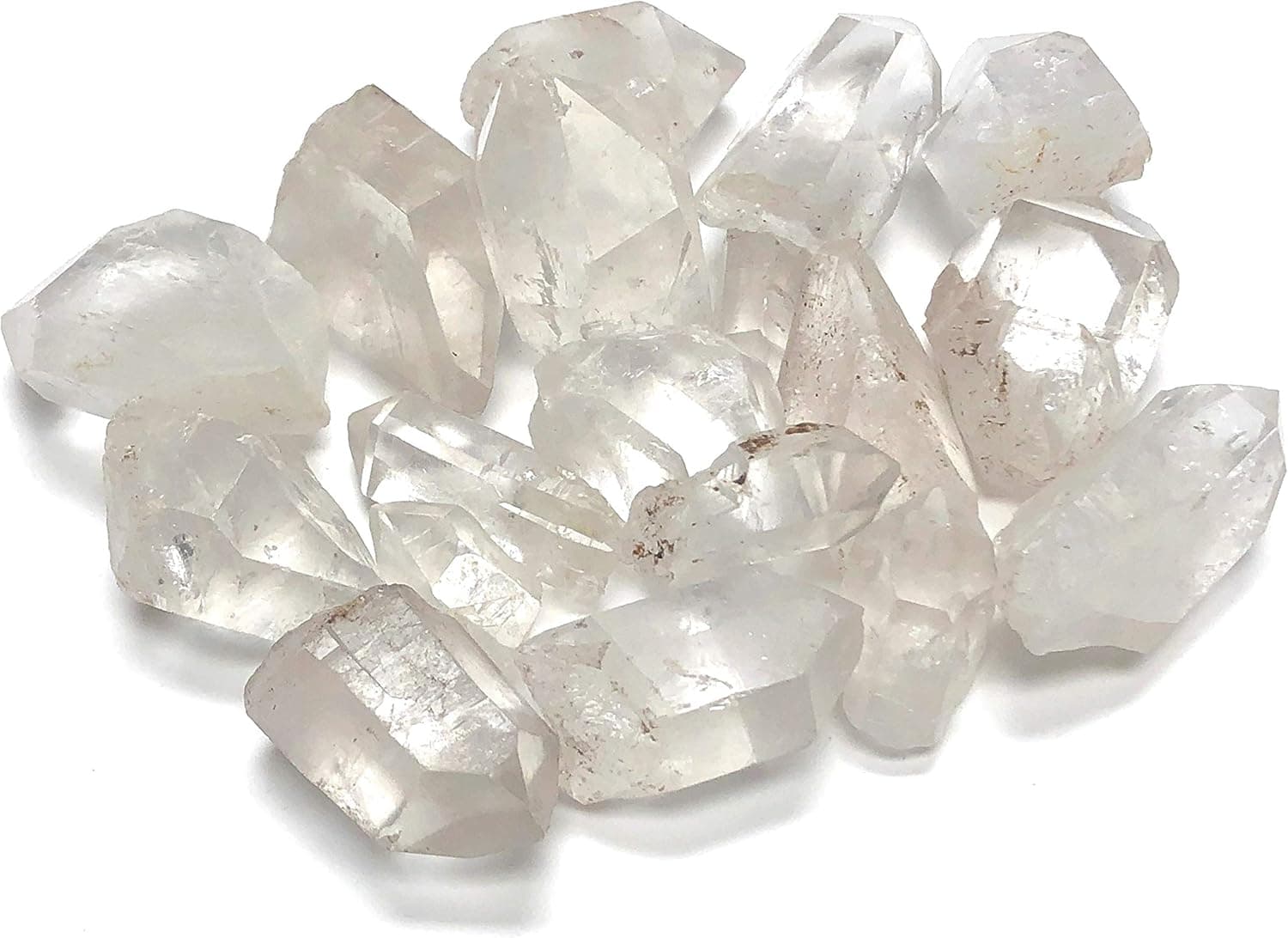 Zentron Crystal Collection: Natural Clear Quartz Points Stones 1" to 1.5" (3 Pound)