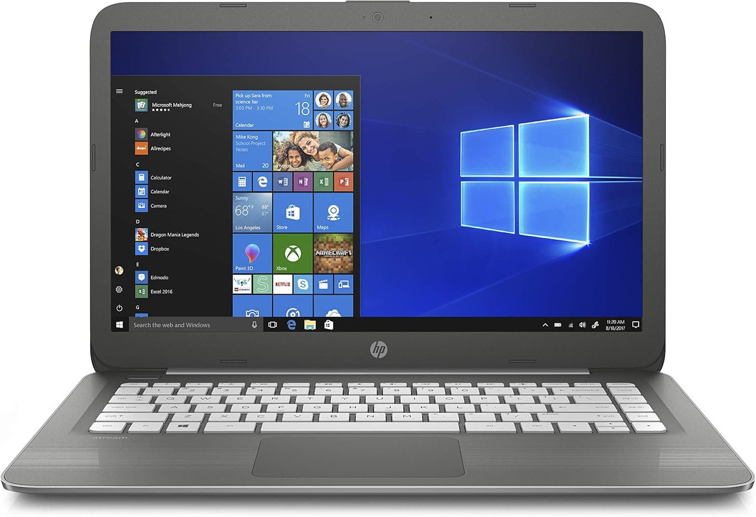 HP Stream 14-inch Laptop, Intel Celeron N3060 Processor, 4 GB SDRAM Memory, 32 GB eMMC Storage, Windows 10 Home in S Mode with Office 365 Personal for one Year (14-cb030nr, Smoke Gray)