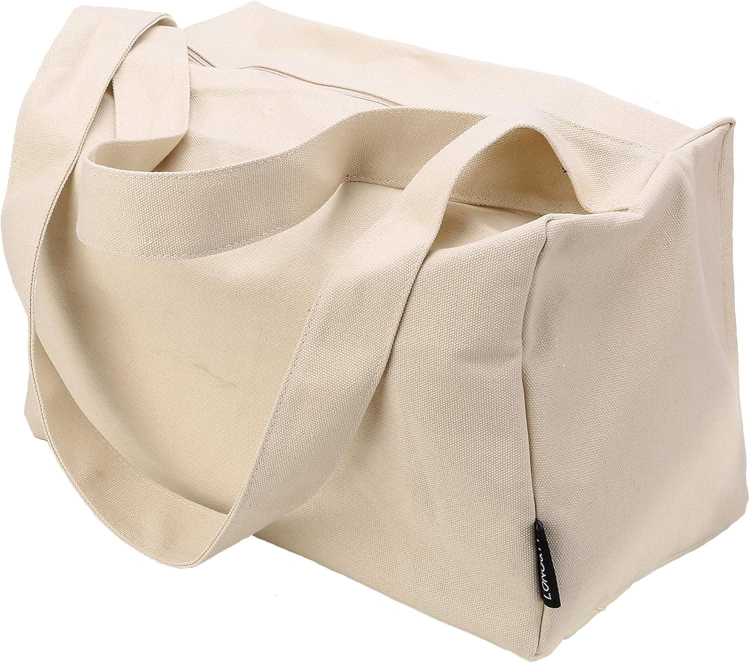 Women's Canvas Crossbody Shoulder Hobo Bag, Simple Lightweight Durable Multi-purpose Double Wide Shoulder Straps Tote Bag