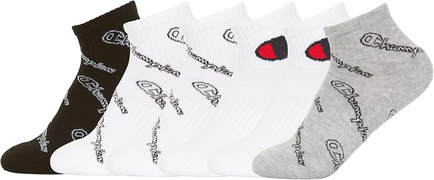Champion unisex-child Kids' 6-pack Quarter Socks