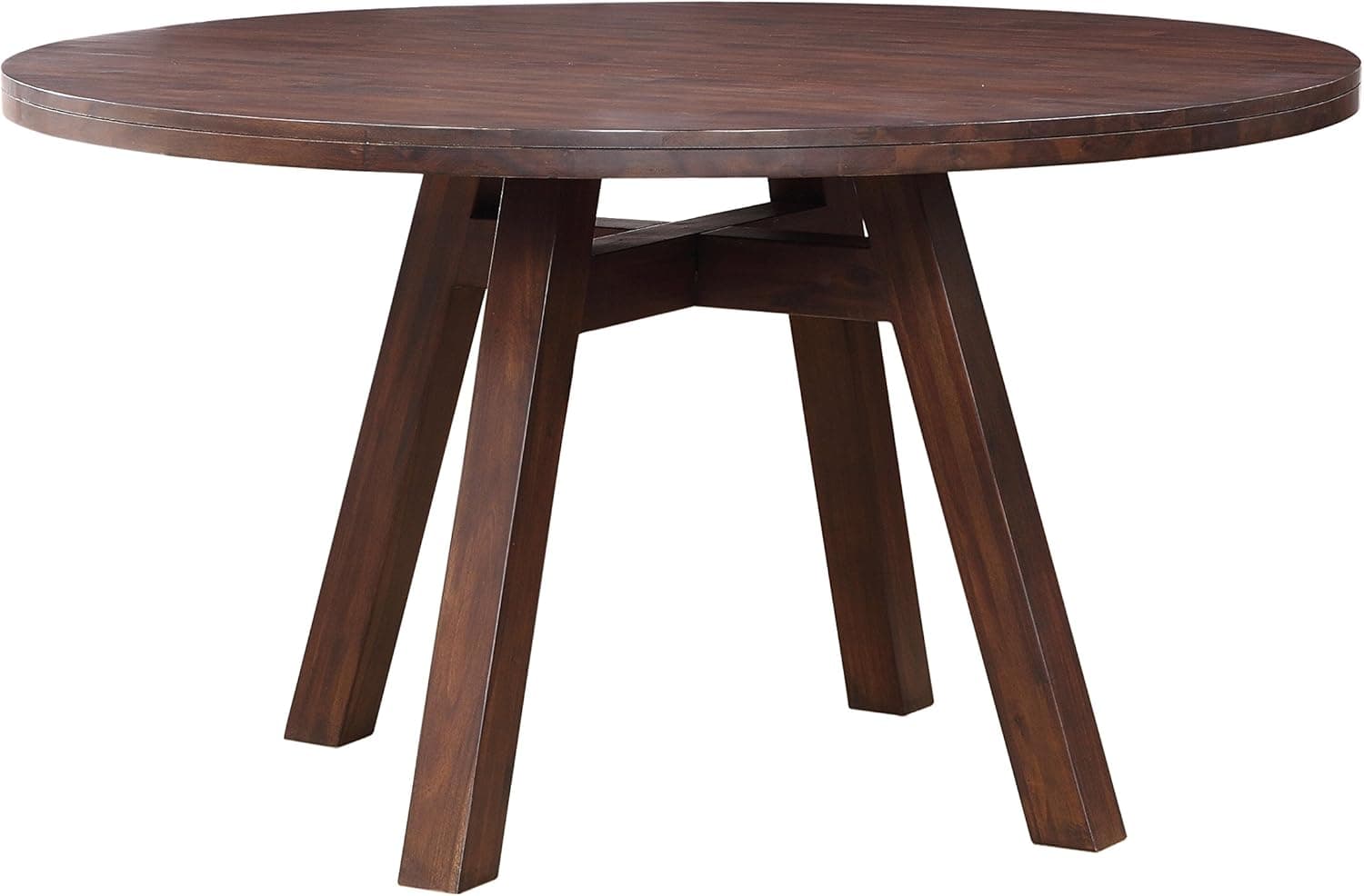 Modus Furniture Portland Solid Wood Round Dining Table, Walnut