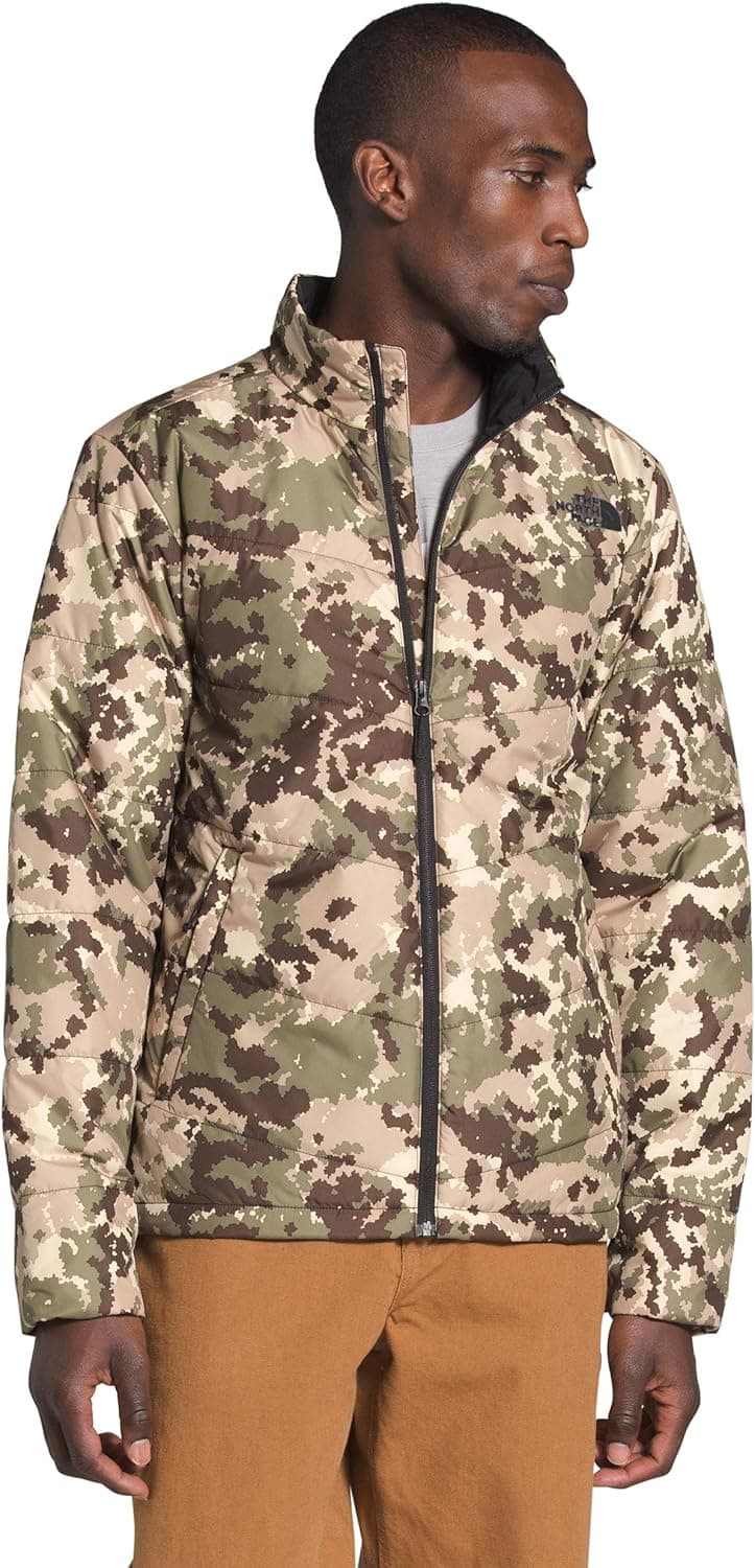 Men's Junction Insulated Jacket - Burnt Olive Green Digi Topo Print