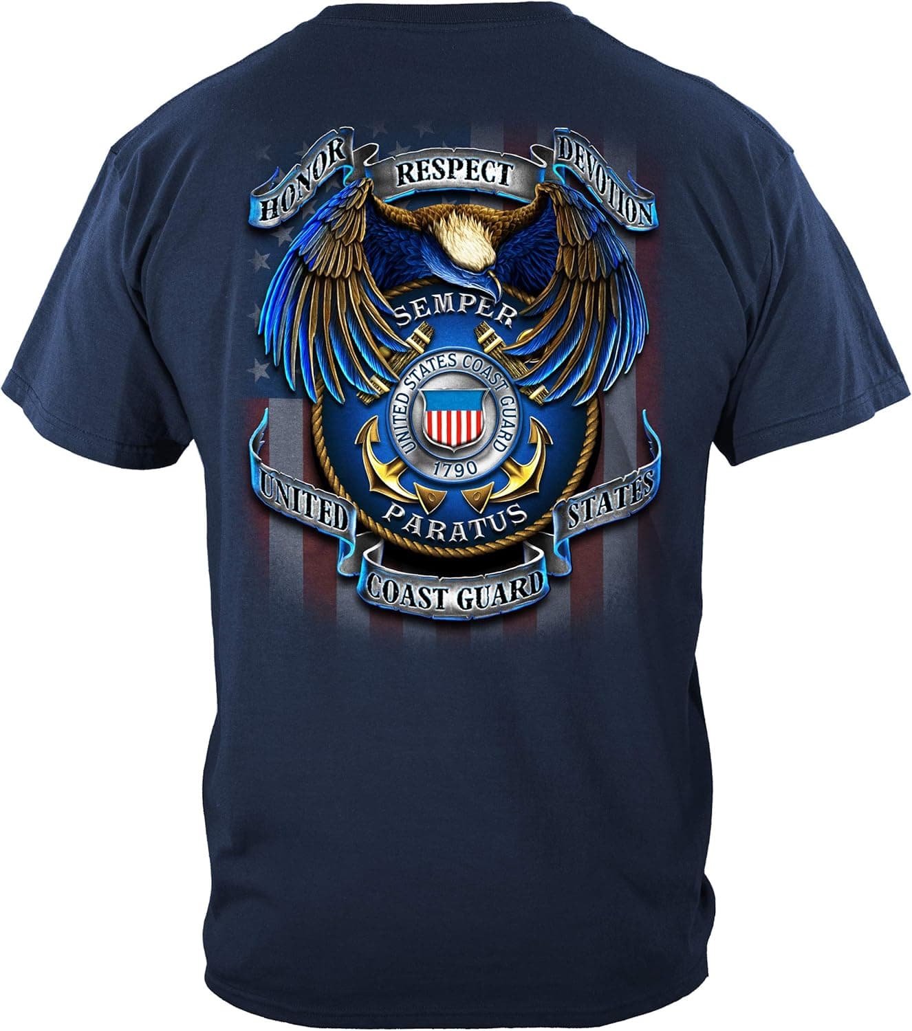 Coast Guard T-Shirt True Heroes Coast Guard Navy