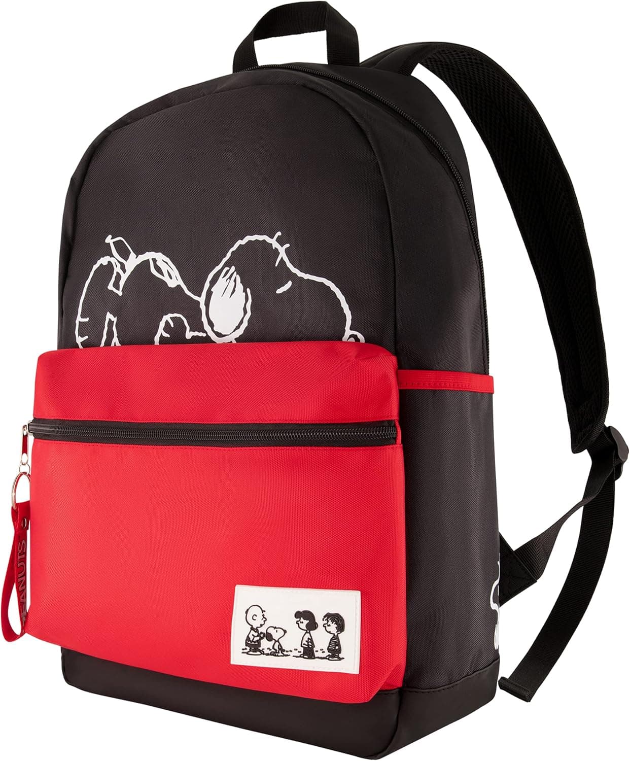 Concept One Peanuts 13 Inch Sleeve Backpack, Snoopy, Charlie Brown and Woodstock Padded Computer Bag for Commute or Travel, Multi