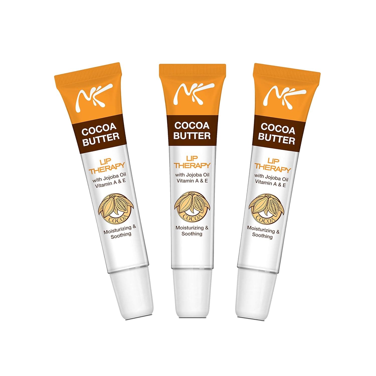 (3 Pack) NICKA K Cocoa Butter Lip Therapy