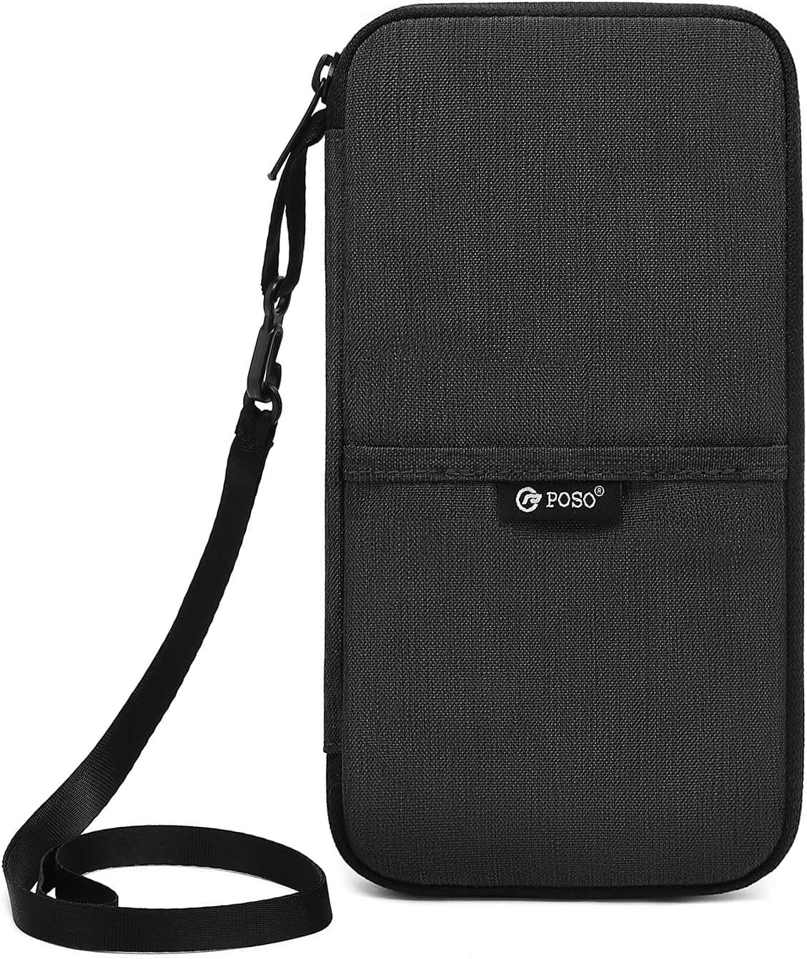Travel Wallet RFID Blocking Portable Passport Holder Mens Document Organizer Bag