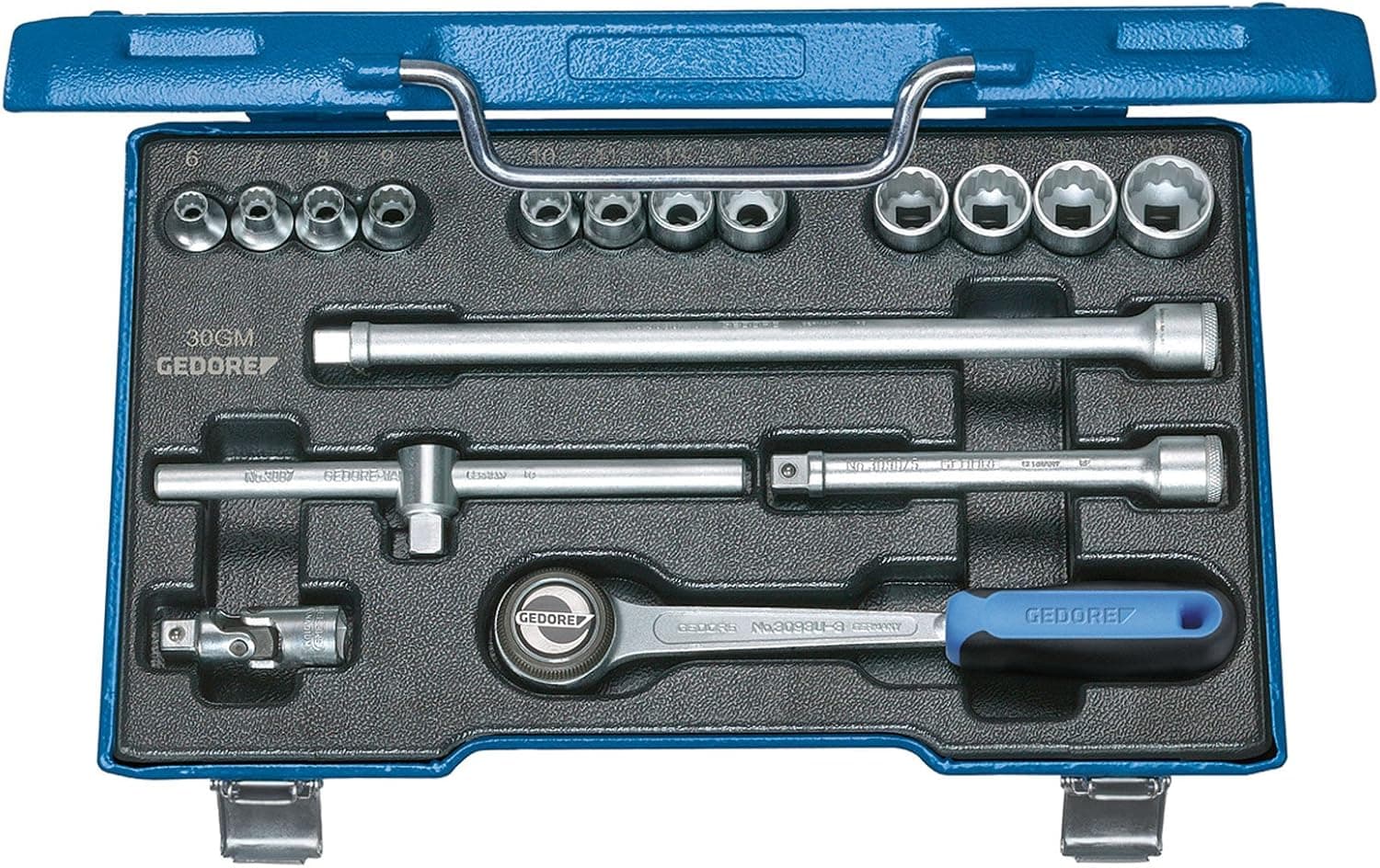 GEDORE D 30 GMU-3 Socket set 3/8" 17 pcs UD 6-19 mm