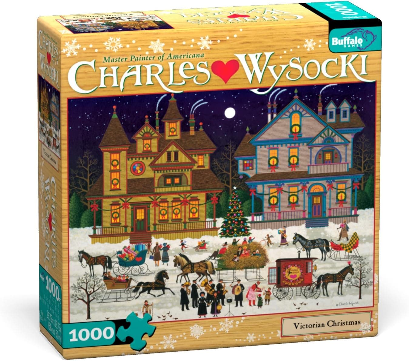 Buffalo Games Charles Wysocki: Victorian Christmas Jigsaw Puzzle, 1000-Piece