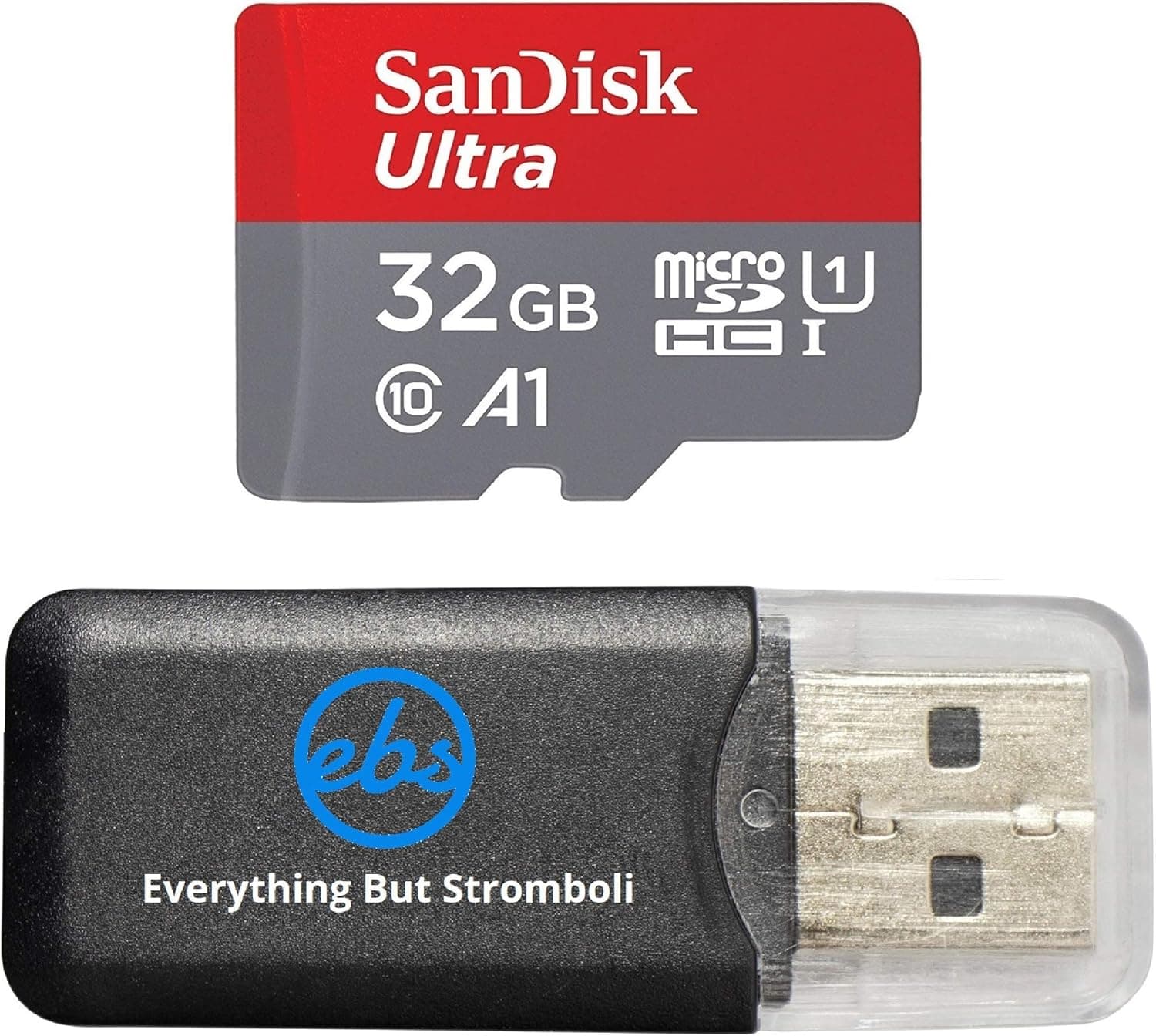 SanDisk 32GB Ultra UHS-I Class 10 Micro SDXC Memory Card for LG G Pad F2 8.0, G Pad X II 8.0 Plus, X Charge Cell Phones and Tablets with Everything but Stromboli (TM) Card Reader