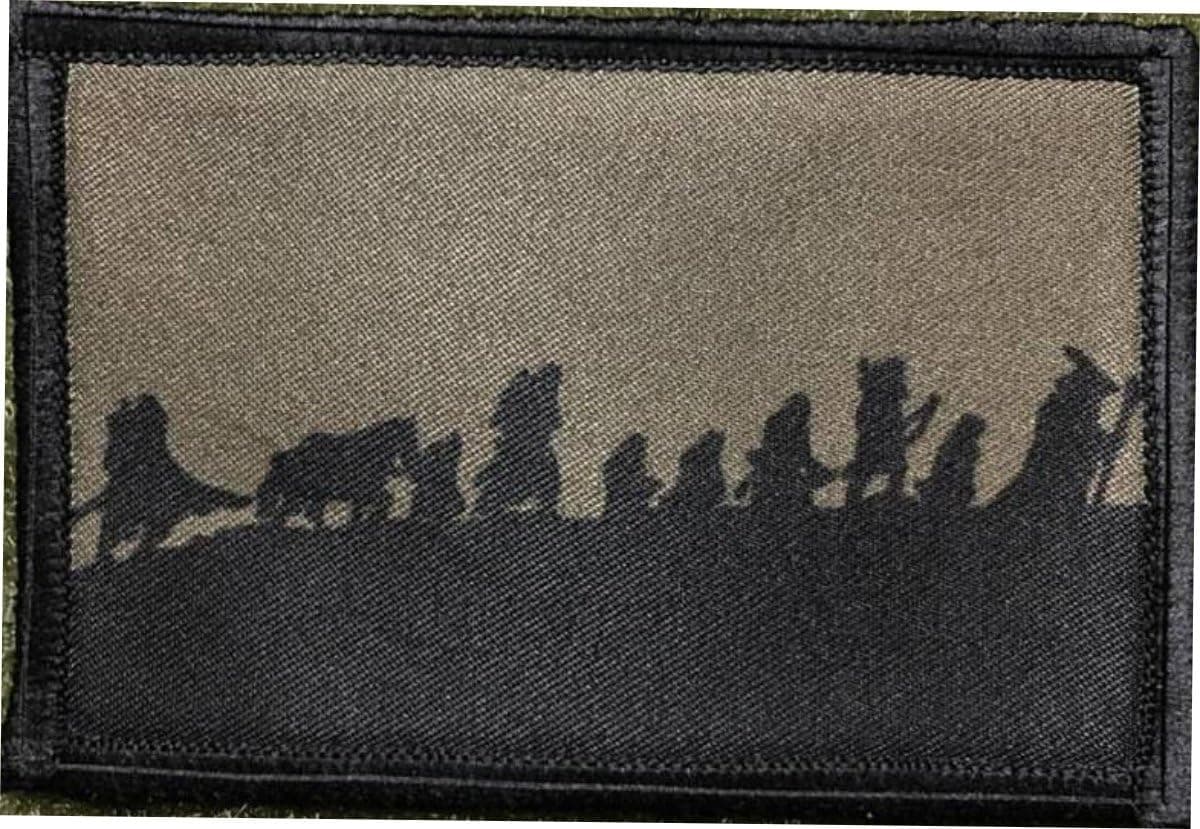 Fellowship of The Ring Morale Patch. Perfect for Your Tactical Military Army Gear, Backpack, Operator Baseball Cap, Plate Carrier or Vest. 2x3" Hook Patch. Made in The USA