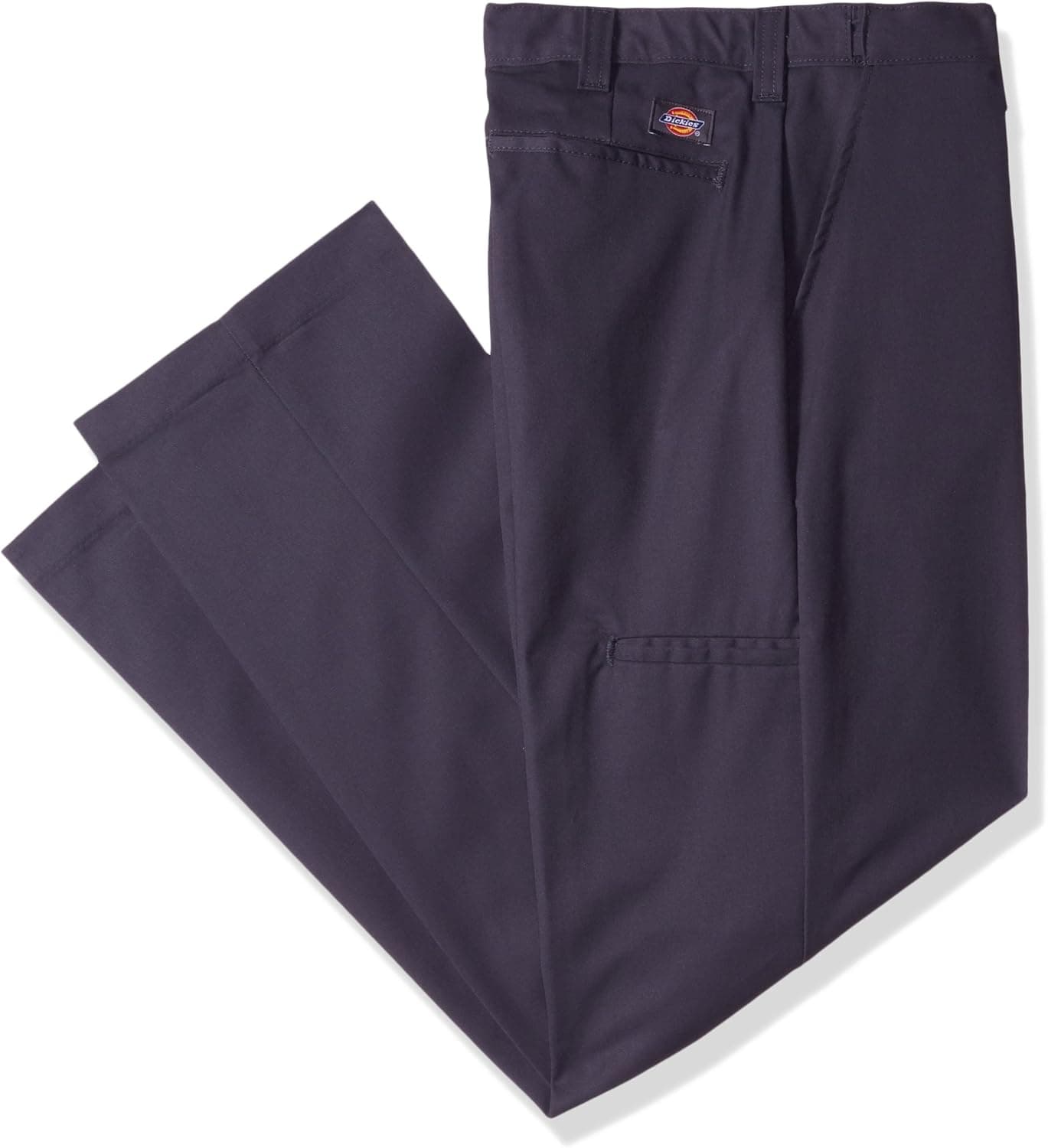 Dickies Occupational Workwear LP700DC Polyester/Cotton Relaxed Fit Men's Premium Industrial Flat Front Comfort Waist Pant with Straight Leg, Dark Charcoal