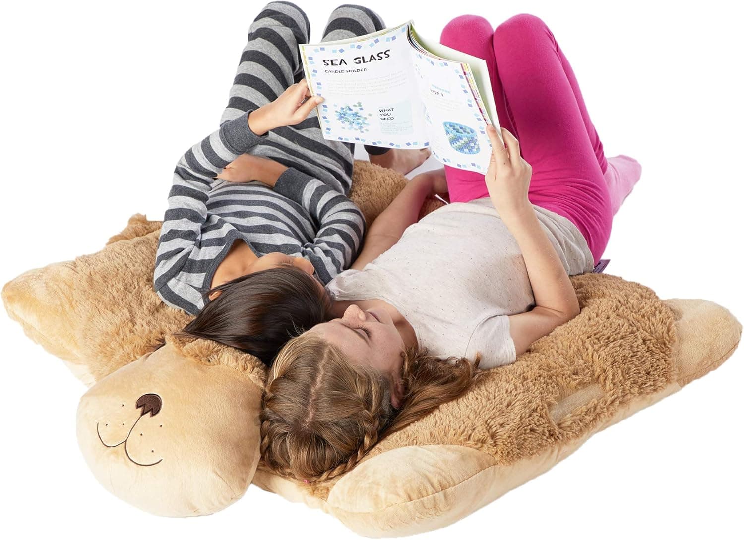 Pillow Pets Jumboz, Snuggly Puppy, 30" Jumbo Folding Plush Pillow