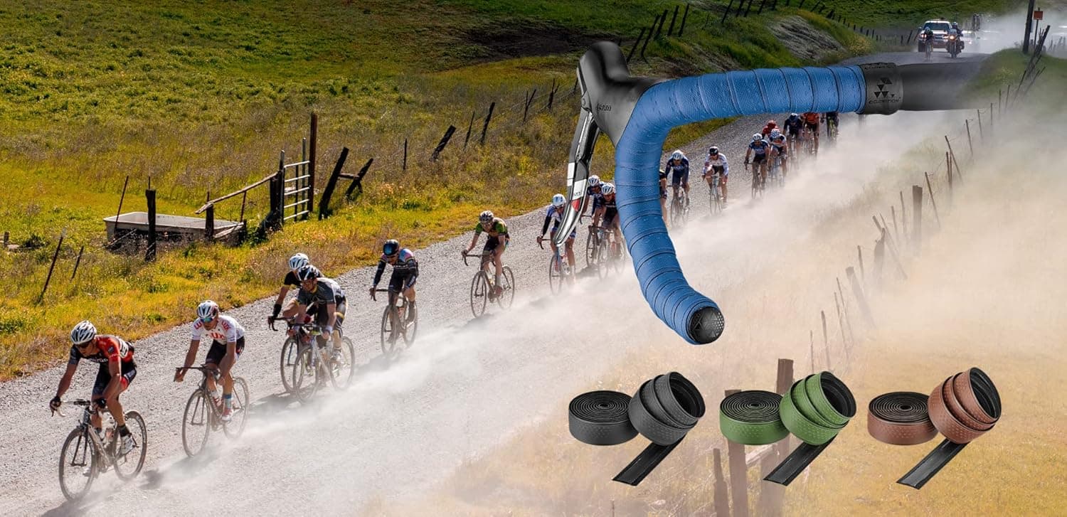 CICLOVATION BAR Tape, Grind Touch, Developed specifically for Gravel and high-Density Rubber-Based Compound is Made to Withstand All Weather Conditions, T.3mm/W.30mm/L.2000mm, Black