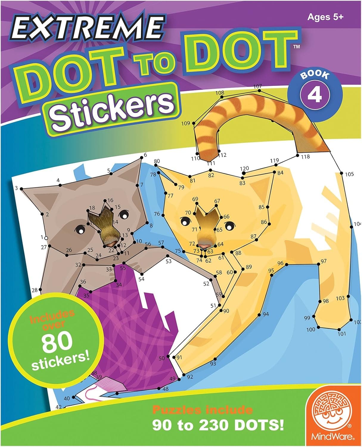 MindWare Extreme Dot to Dot Stickers: Book 4