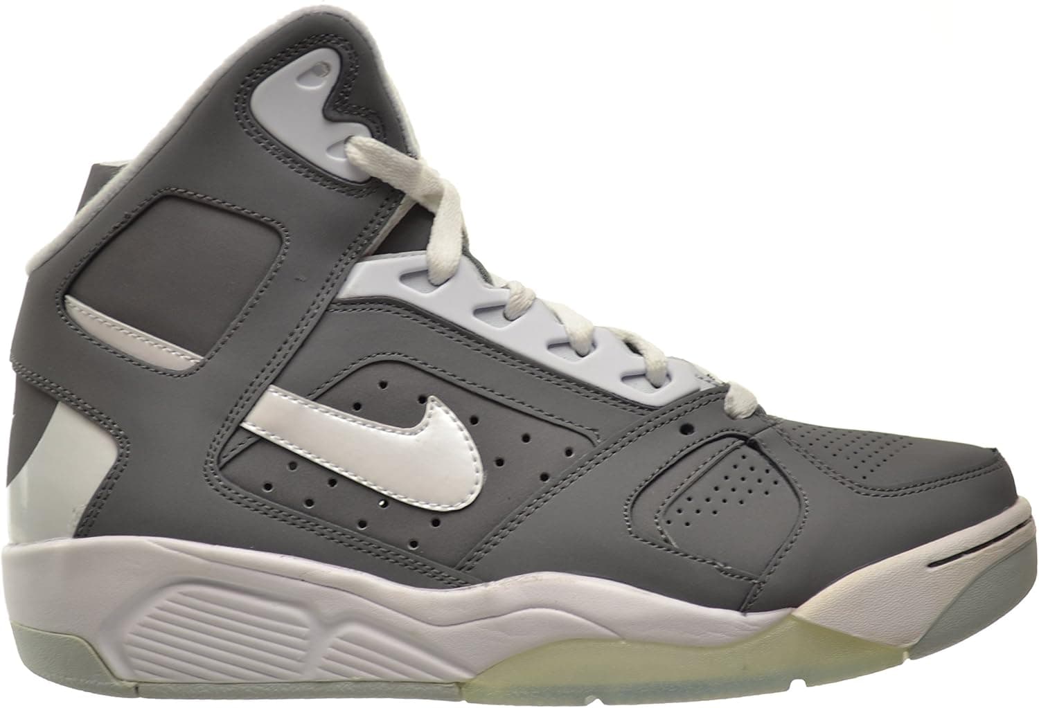 NIKE Air Flight Lite High Men's Shoes Cool Grey/White-Pure Platinum 329984-004