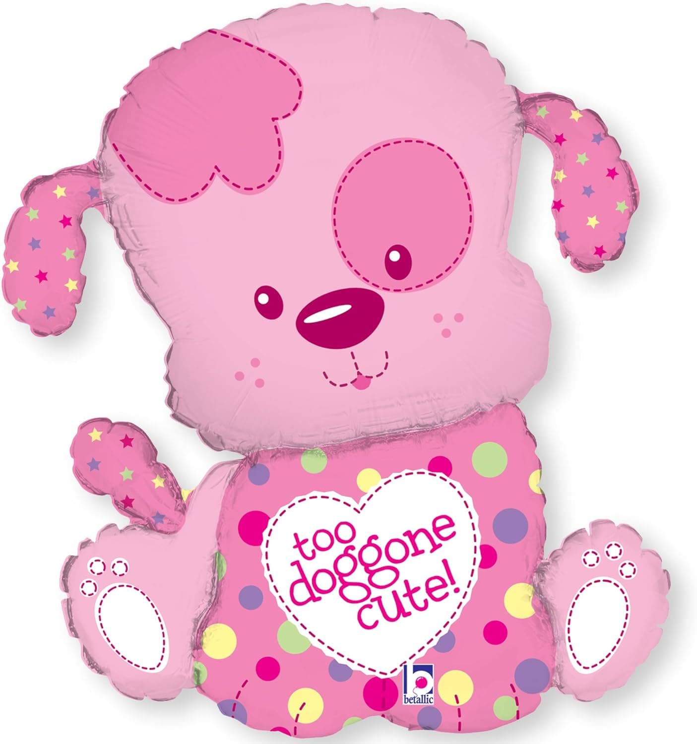 Girl Puppy Dog - Confetti and Balloon Party Decorations - Combo Kit