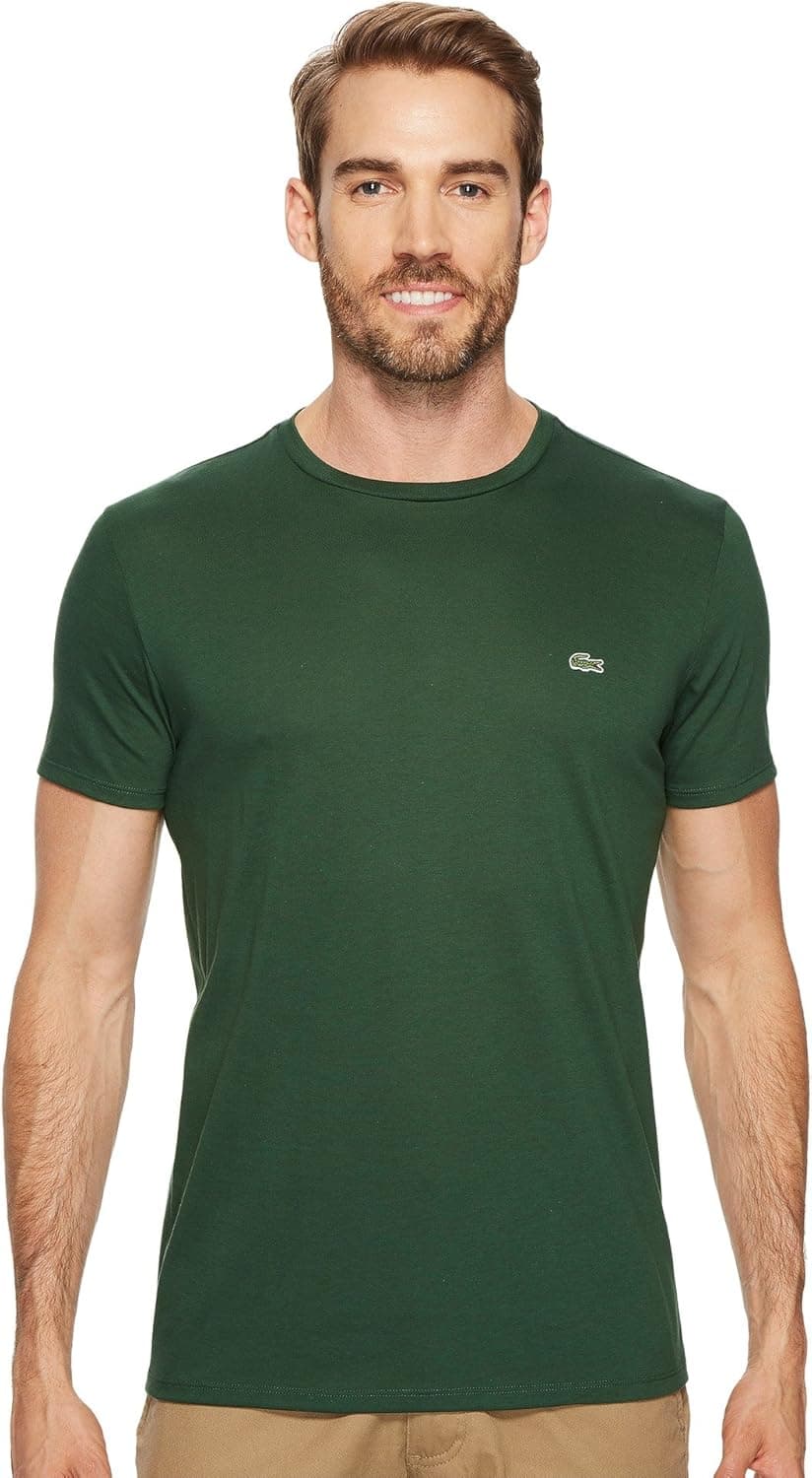 Lacoste Men's Short Sleeve Crewneck Pima Cotton Jersey T-Shirt