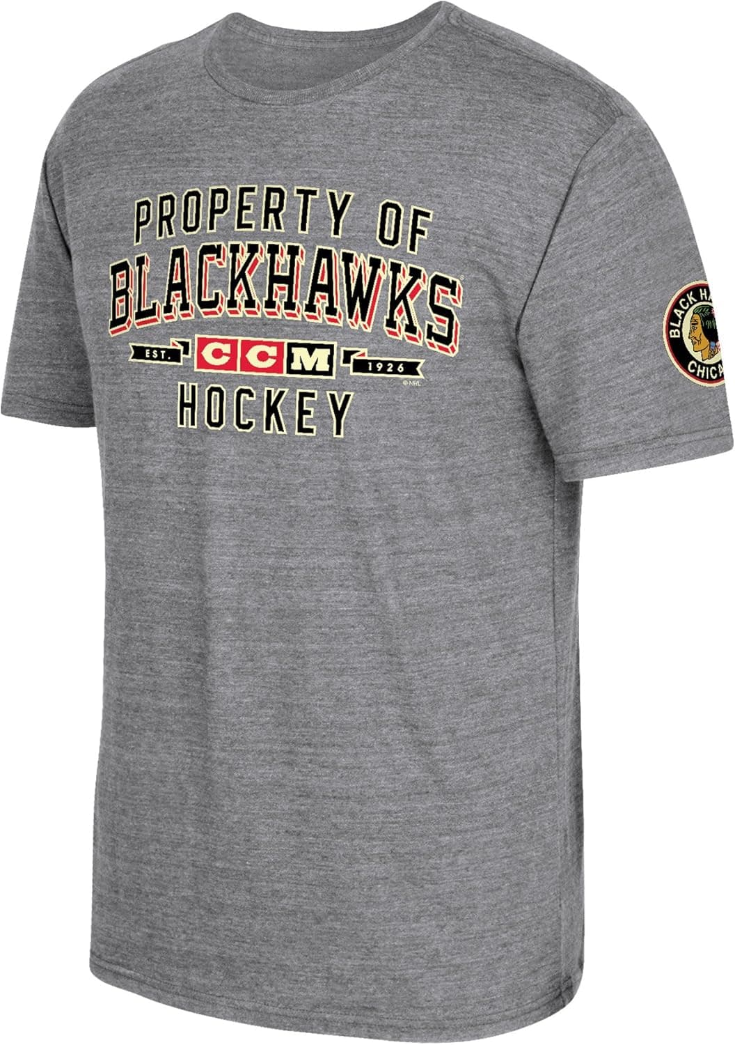 NHL Men's Property Block Tri-Blend Short Sleeve Tee