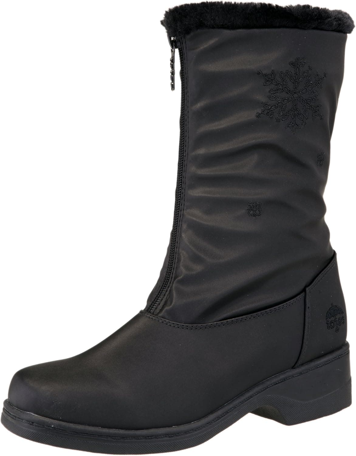 totes Women's Snowy Ankle-High Synthetic Boot (9 C/D US, Black)