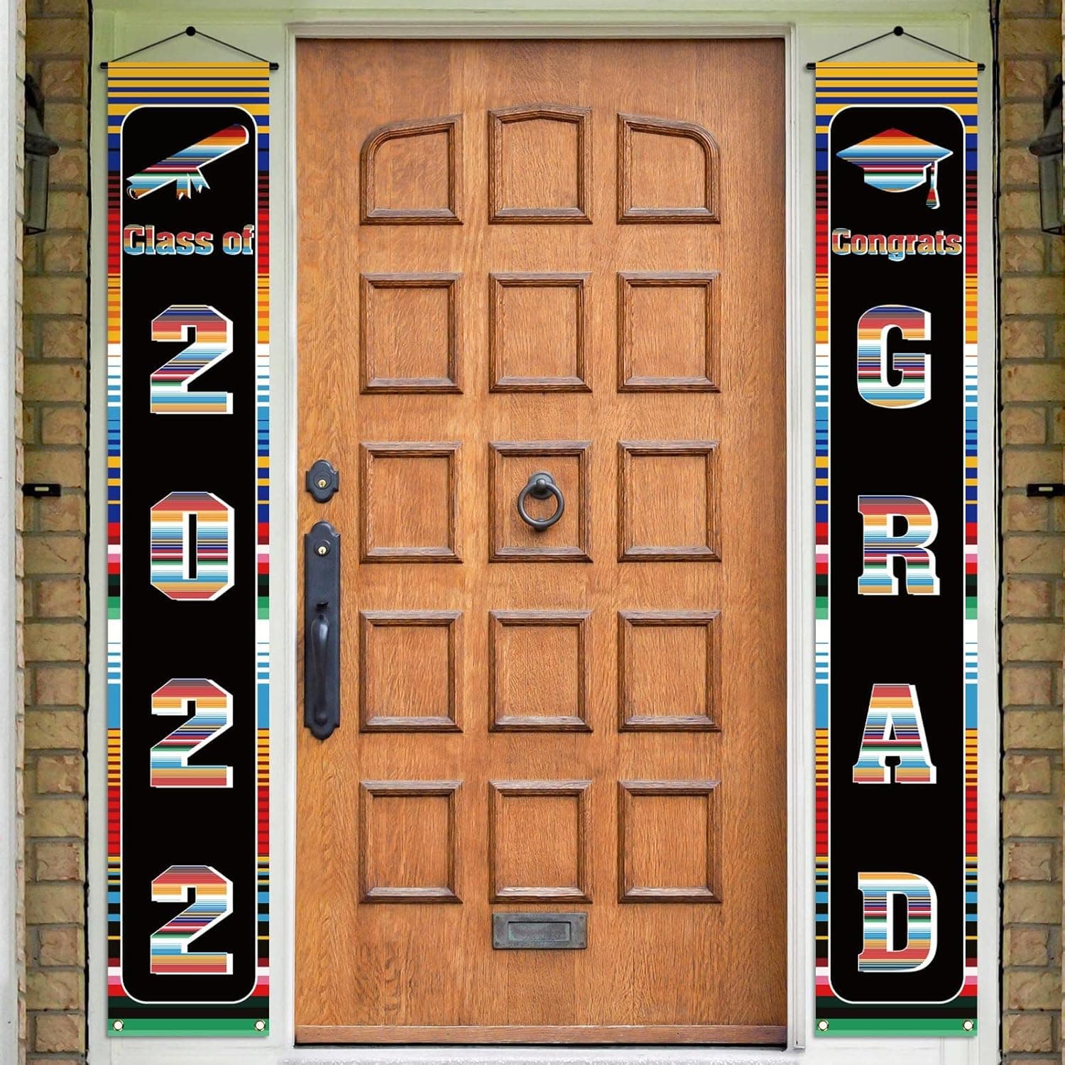 2022 Mexican Fiesta Graduation Decoration Congrats Grad Class of 2022 Banner Mexico Grad Party Decor and Supply for Senior High College School