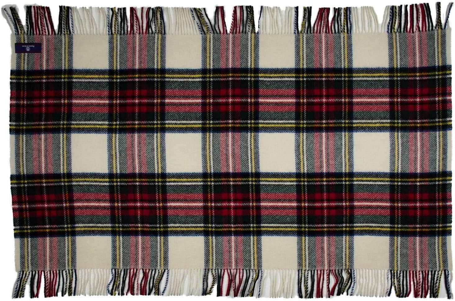 Prince of Scots Highland Tartan Tweed 100% Pure New Wool Lap/Shoulder Throw (Dress Stewart)