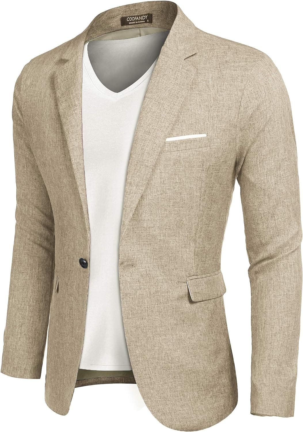 COOFANDY Men's Casual Sports Coats Lightweight Suit Blazer Jackets One Button