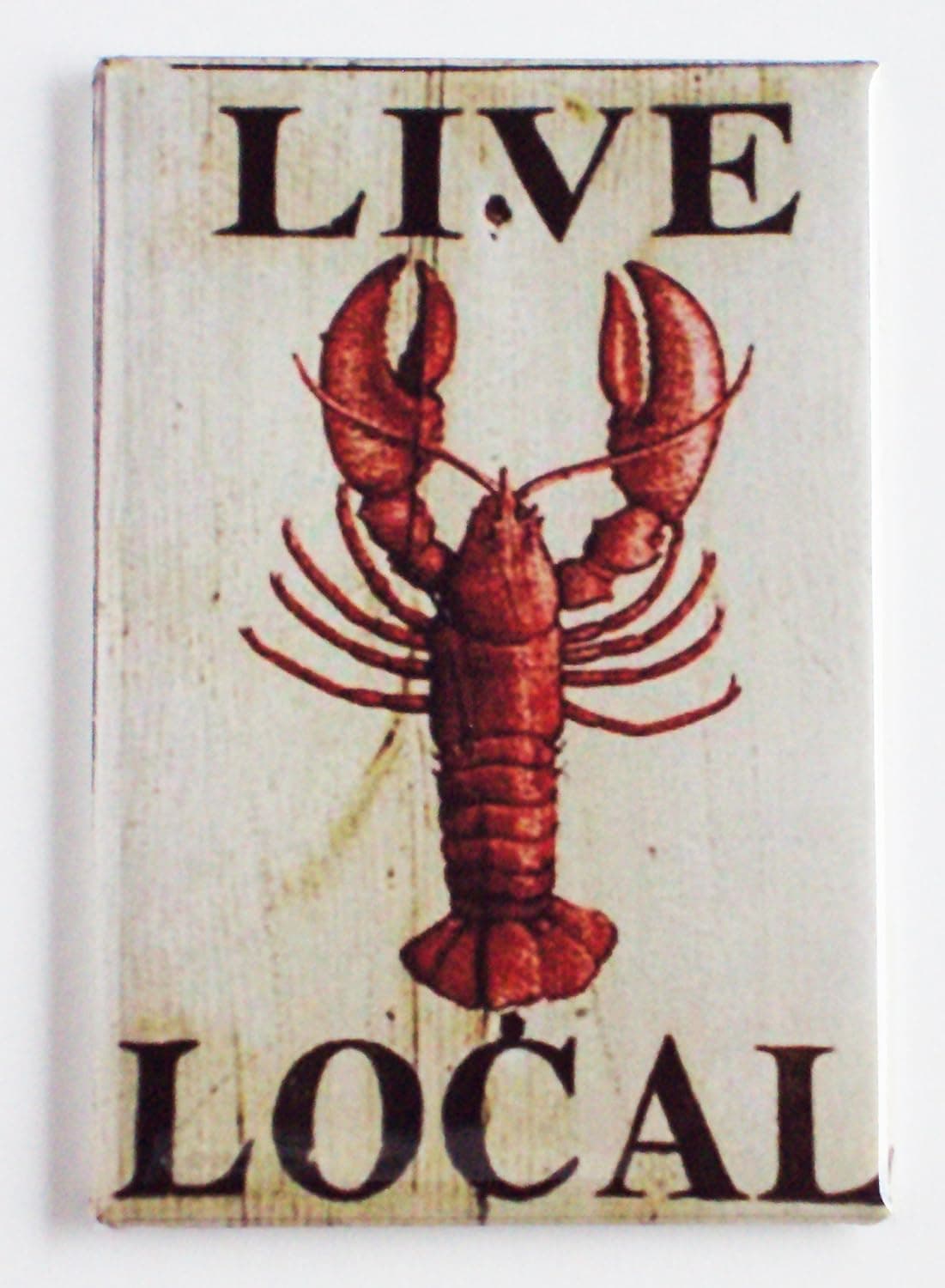 Live Lobster Sign Fridge Magnet (2 x 3 inches)