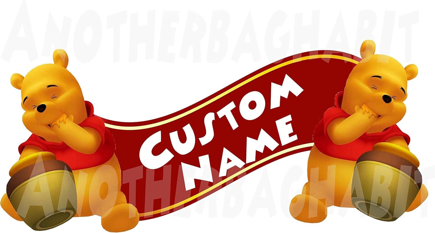 Winnie The Pooh Room Decor Wall Banner - Custom Name