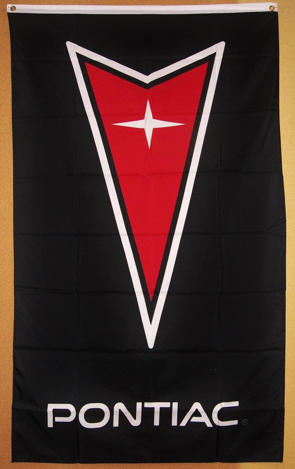 Pontiac Motors Logo Flag 5' X 3' Vertical Car Banner