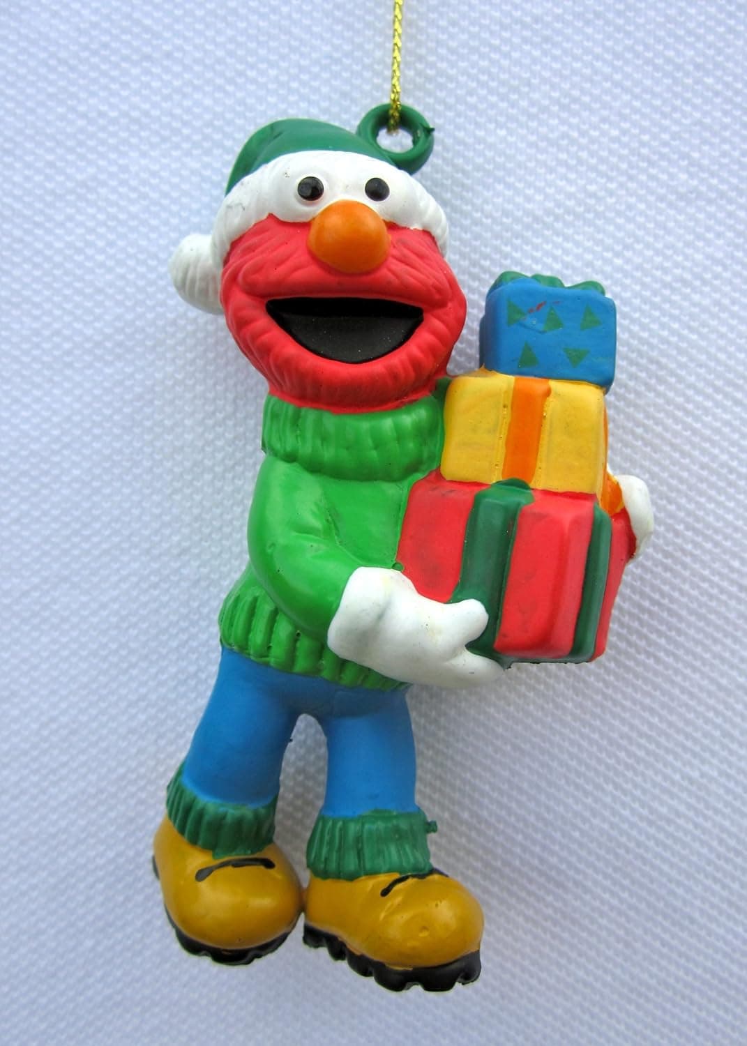 Sesame Street Elmo Christmas Ornament Elmo Holding Wrapped Gifts