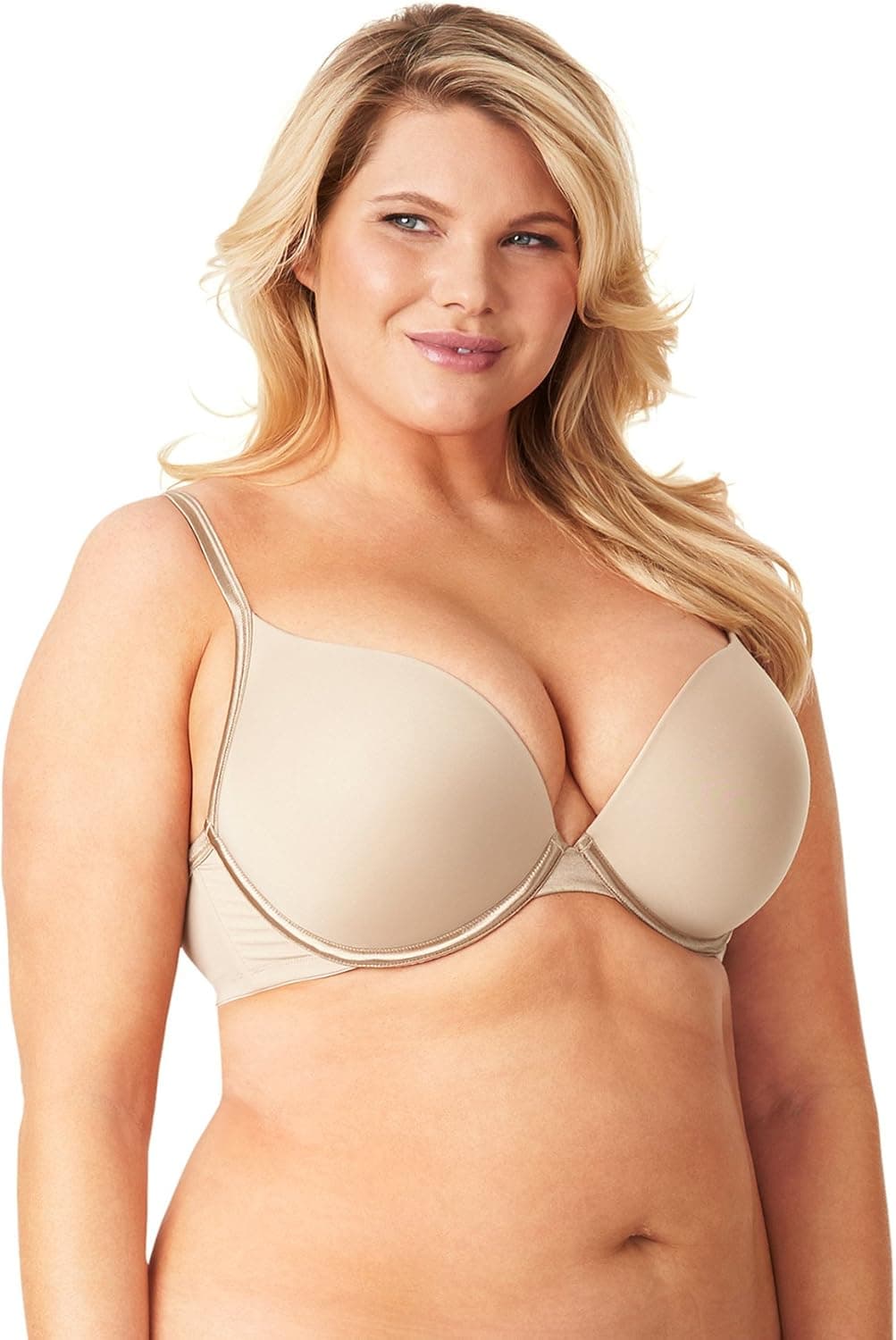 Olga Women's Flirty Deep Plunge Underwire Contour Bra