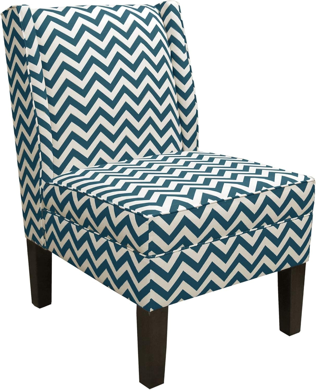 Skyline Furniture Wingback Chair in Zig Zag Titan Birch