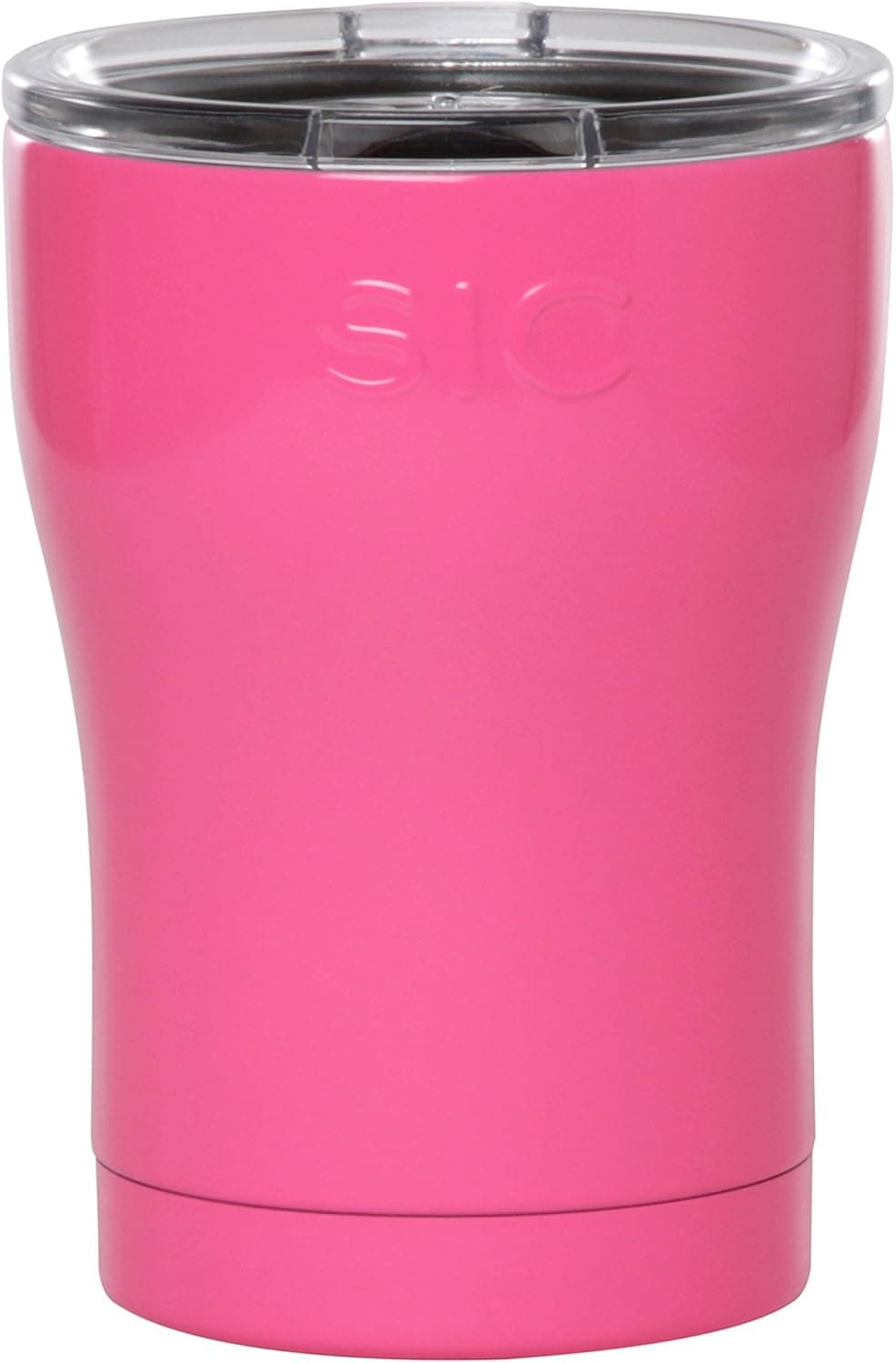 Seriously Ice Cold SIC 12oz Insulated Travel Tumbler Mug, Premium Double Wall Stainless Steel, Leak Proof BPA Free Lid (Hot Pink)