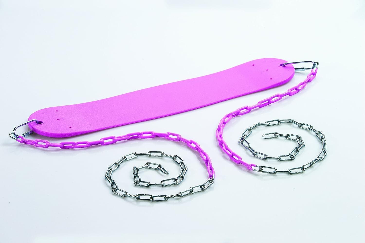 Standard Swingset Seat with Chains | 6 Colors | 150lb Capacity | 58" Zinc-Plated Chain w/Vinyl Coating | Easy Assembly, Easy Installation | Replacement Playset Accessory | DIY Playground Accessories