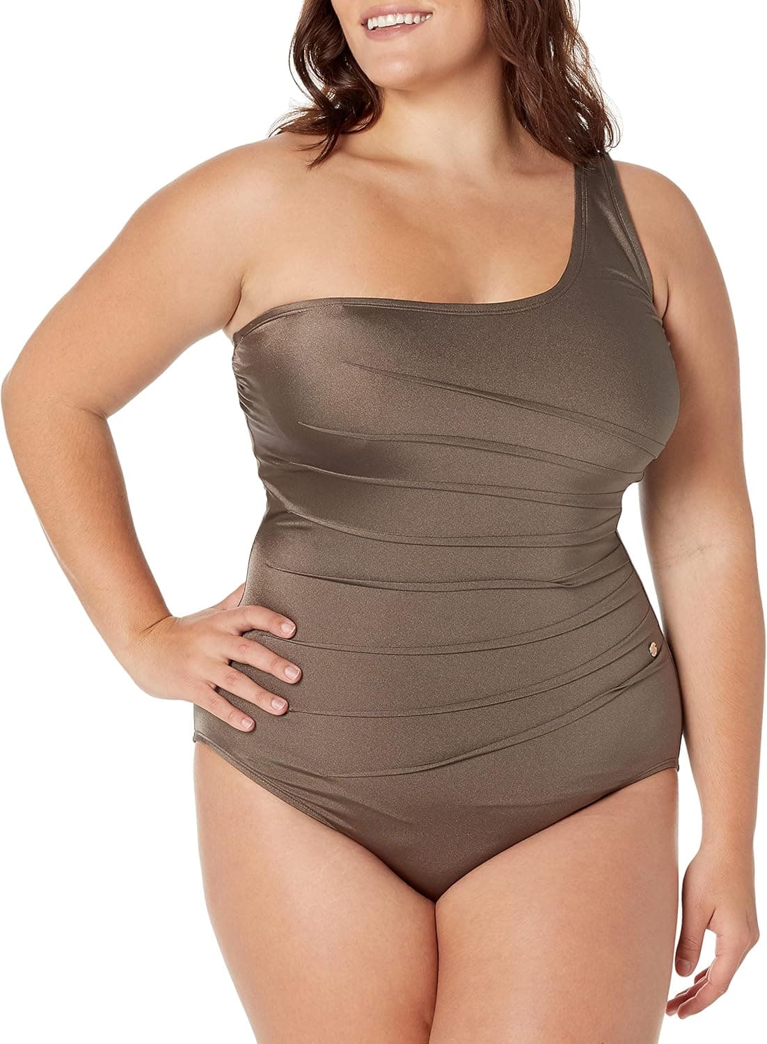Calvin Klein Women's Standard Shoulder Starburst One Piece