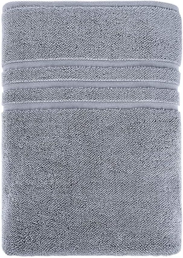 Lucky treasure Super Size Bath Towel, Towel, Strong Water Absorption, Soft, Suitable for Family, Outdoor, Hotel, Hotel (36x69 inches) 1 Pack (Gray)