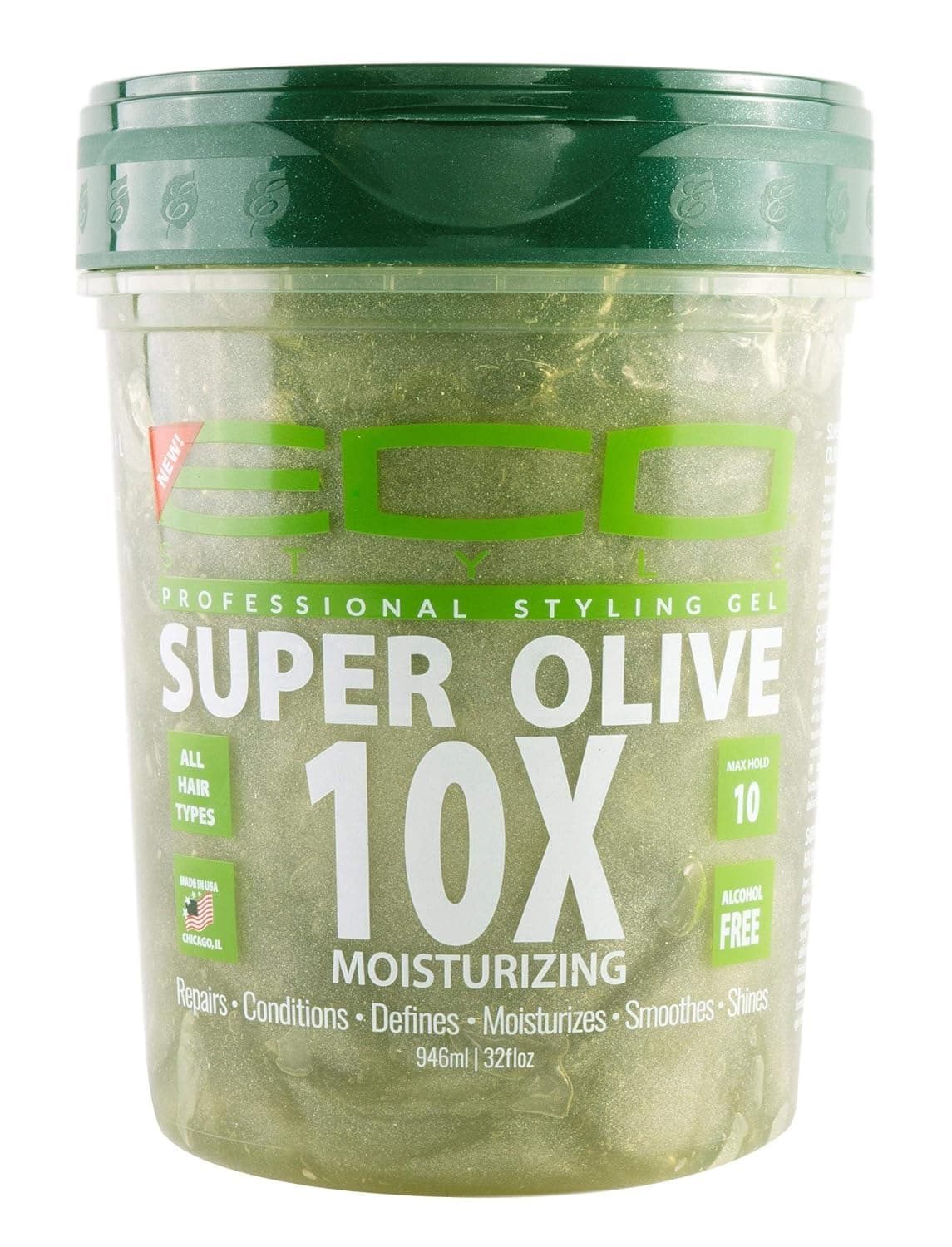 Eco Style Professional Styling Gel Super Olive 10X 32 fl oz (Pack of 1)