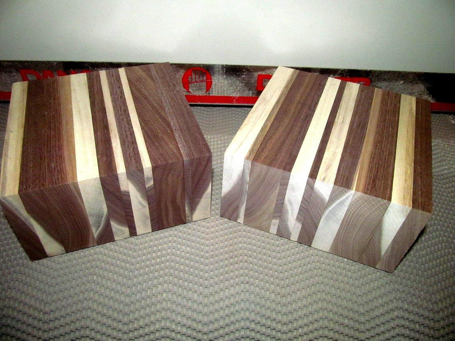 Swirly Walnut Lathe Turning Exotic Wood Bowl Blanks Blocks Lumber, 6” X 6” X 3"
