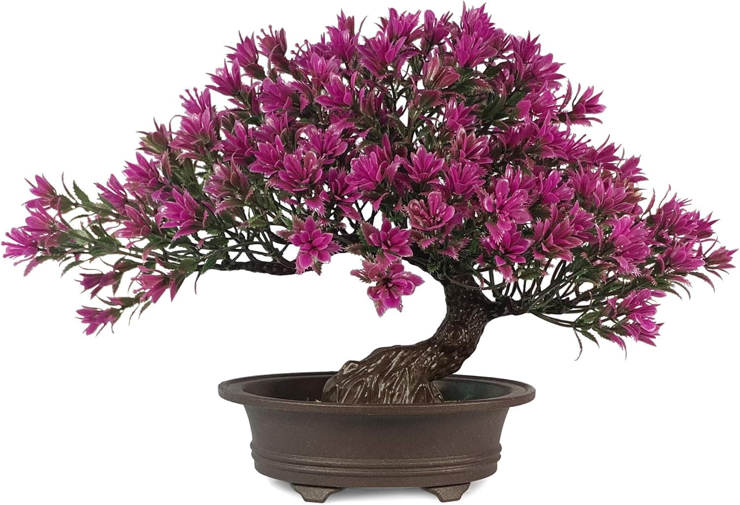 yoerm Fake Plants Artificial Bonsai Tree for Office Wall Book Shelf Room Decor, Tall 9.5"