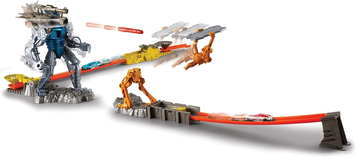 Hot Wheels Trick Tracks Cyborg Blaster Starter Set