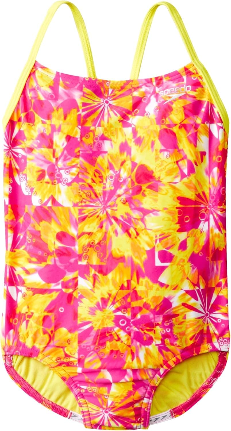 Speedo Big Girls' Tie-Dye Blaze One Piece Swimsuit