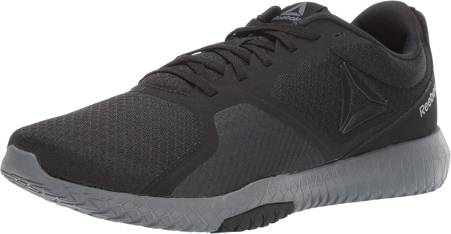 Reebok Men's Flexagon Force Cross Trainer, Black/Alloy/Crushed Cobalt/Pewter/White,