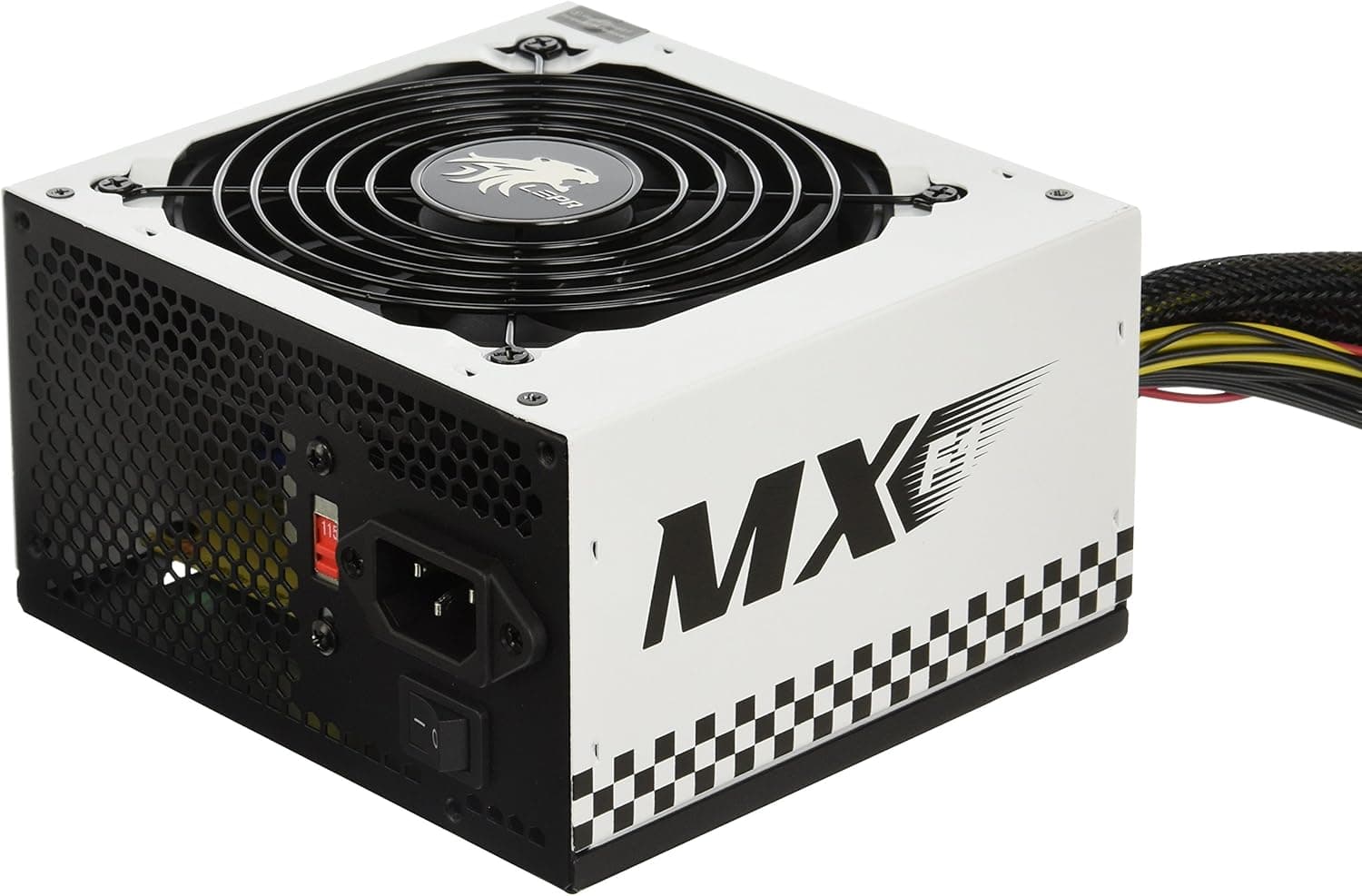 LEPA N Series MX-F1 600W ATX Racing Car Style Coating Power Supply with Extremely Silent Fan, N600-SB