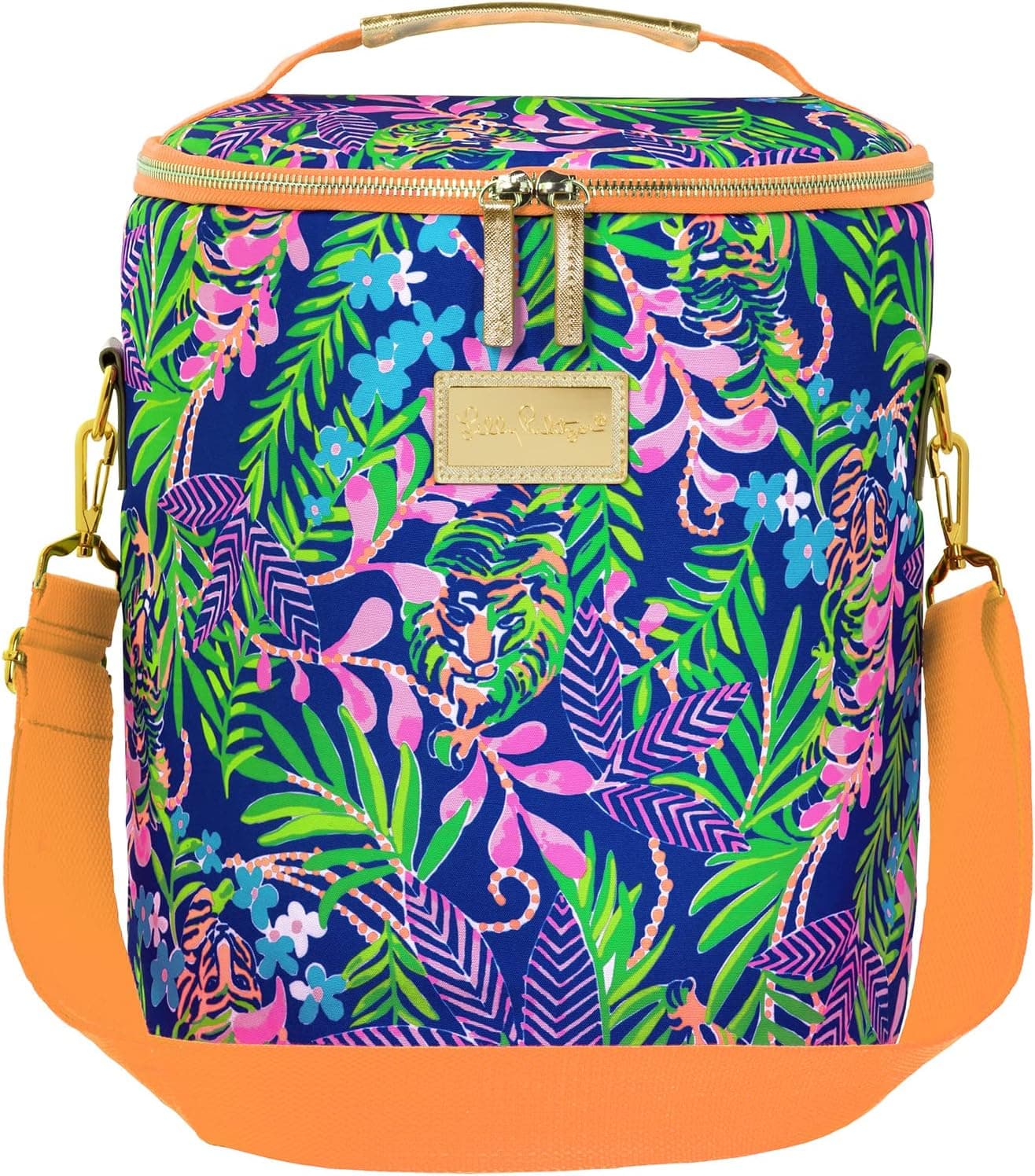 Lilly Pulitzer Insulated Soft Beach Cooler with Adjustable/Removable Strap and Double Zipper Close, How You Like Me Prowl